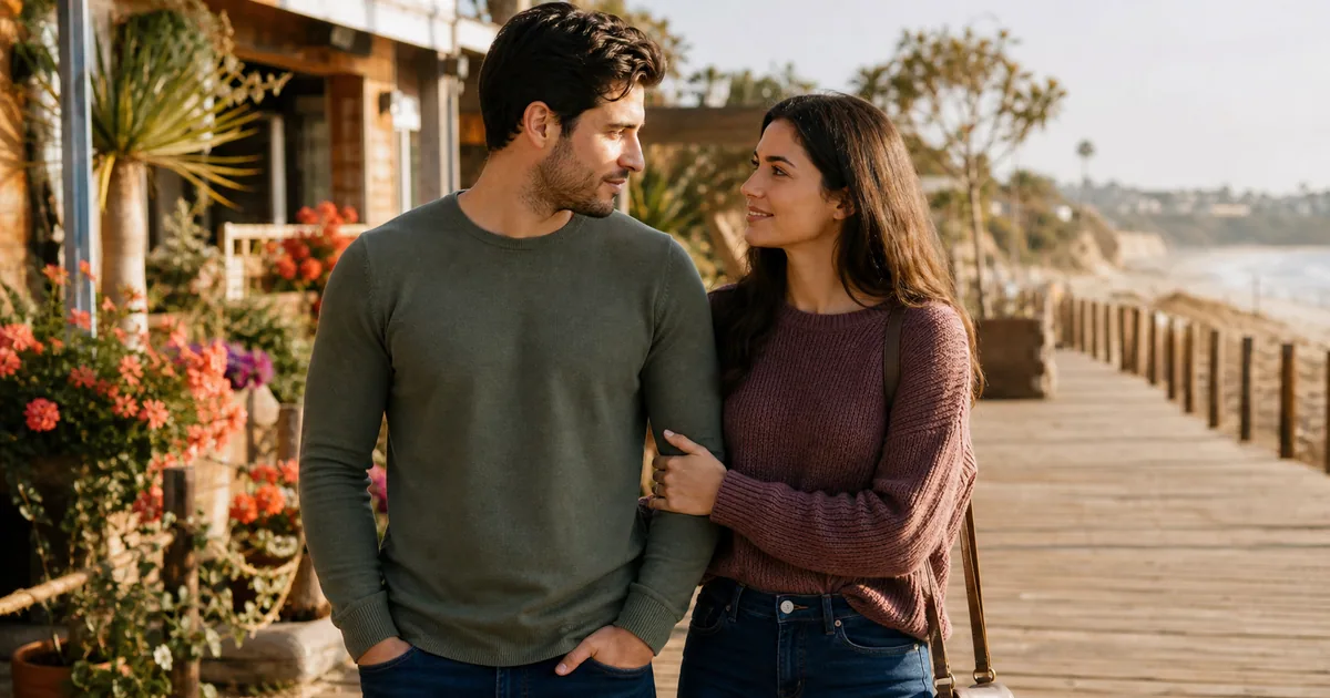 Editorial scene illustrating How to Get a Guy to Kiss You